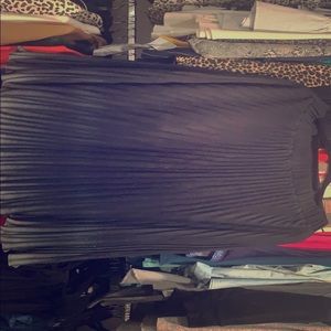 Anthropology full length pleated ombré skirt